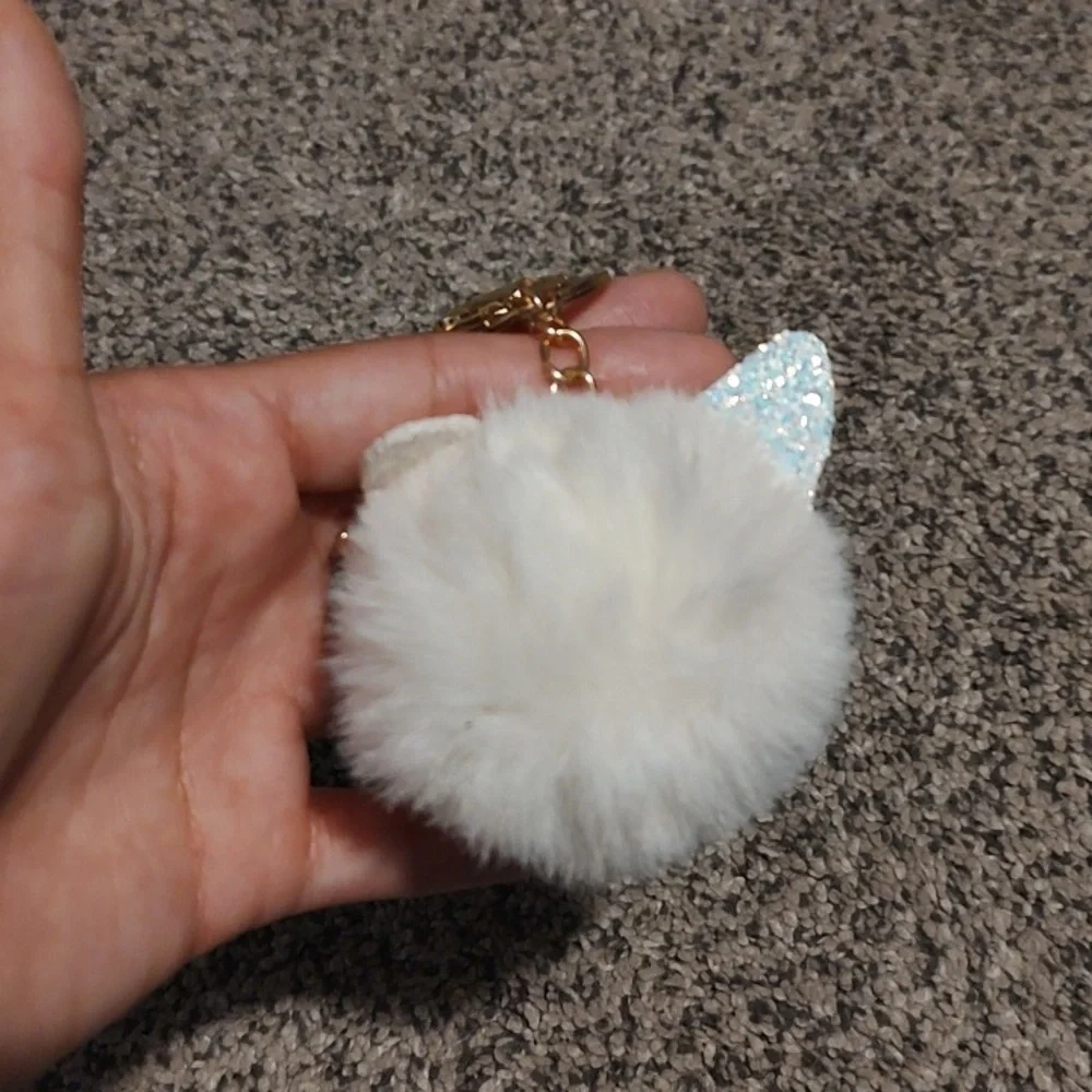 Owl Keychain with Gold Accents